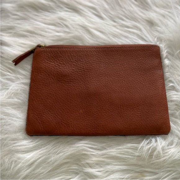 MADEWELL Leather Pouch Clutch in Genuine Calf Hair - Picture 3 of 6